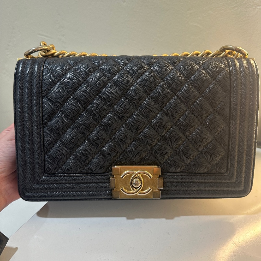Chanel Boy Medium Gold Hardware